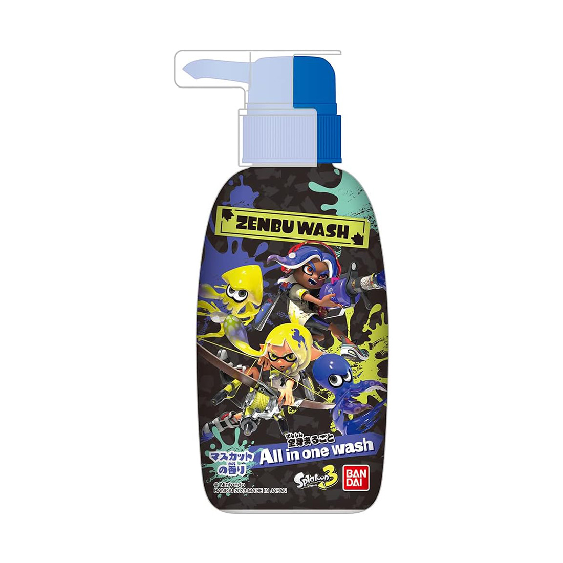 반다이 스플래툰 3 키즈 올인원 워시 ZENBU WASH 300ml 머스캣향