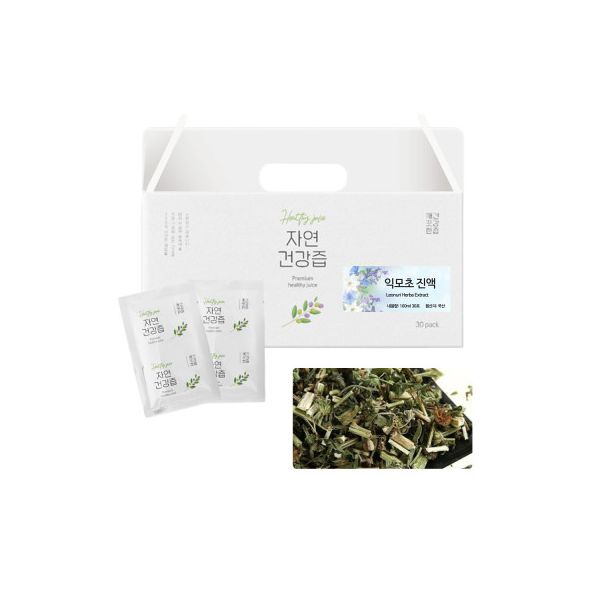 국산 익모초 건강즙 진액 엑기스 100ml 30포 : 콩콩마니모아