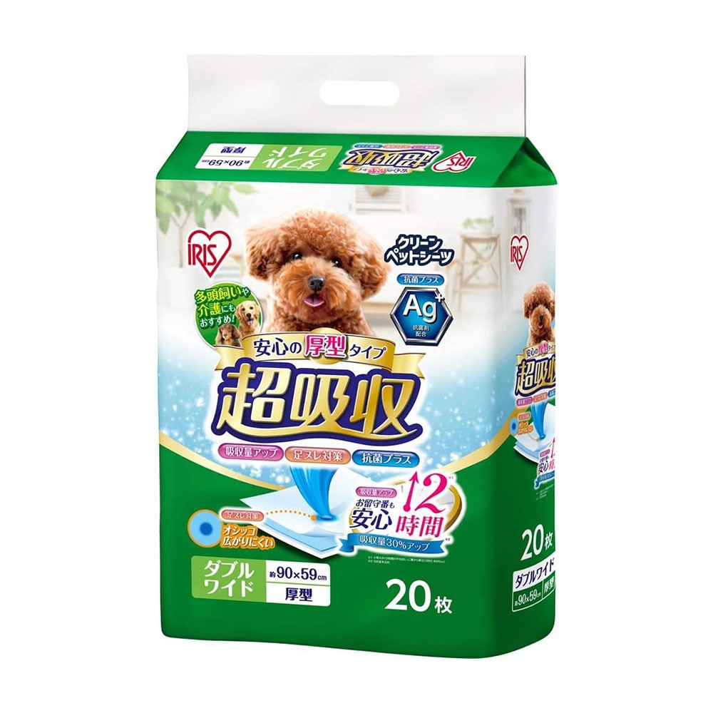 아이리스오야마 중대형견 배변패드 더블와이드 20매입