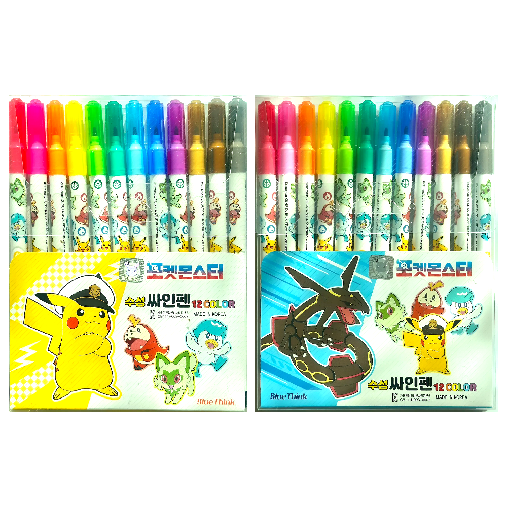 포켓몬 색연필 싸인펜 세트 12색 - 상세 이미지 3