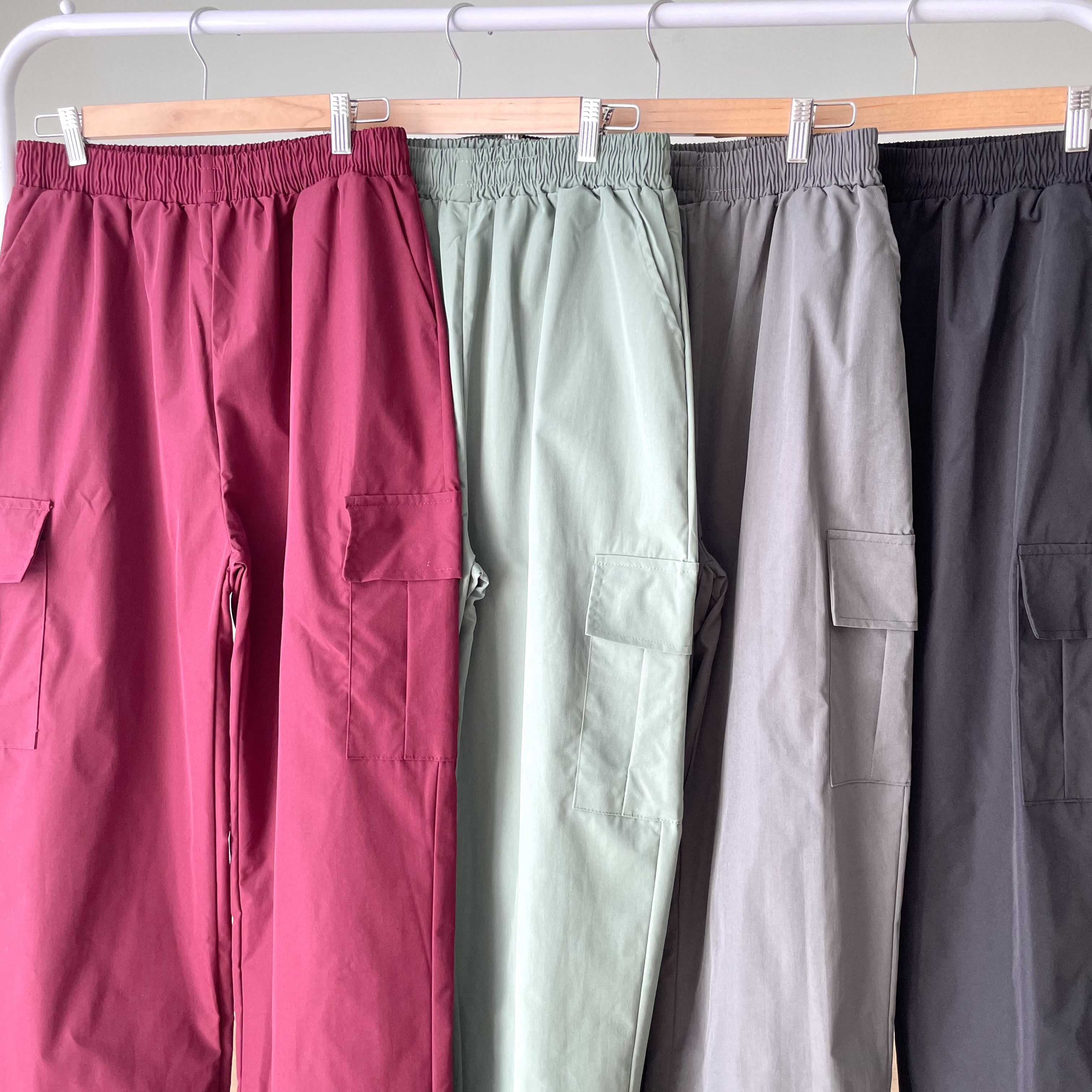 나일론팬츠 남자와이드카고팬츠 건빵바지 - 상세 이미지 2