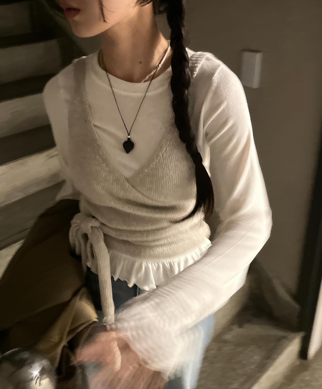 시르페 핸드메이드 여성 하트 목걸이 상세 이미지 19