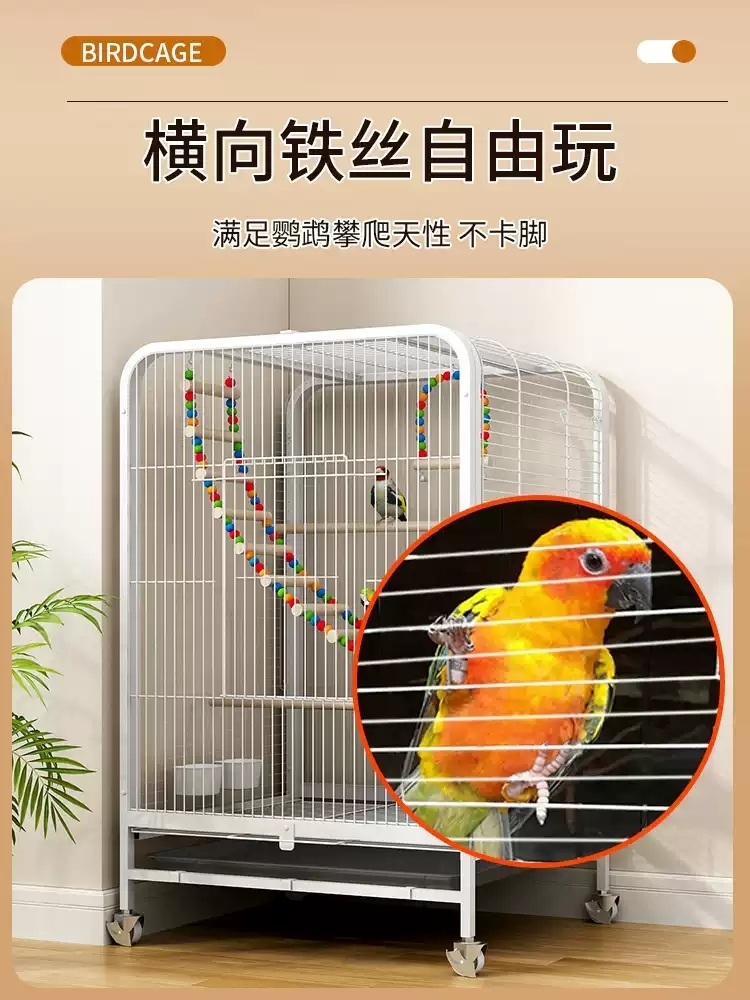 앵무새 놀이터 용품 장난감 새장 새용품 새 스탠드 사다리 그네 횃대 애완조 - 상세 이미지 3