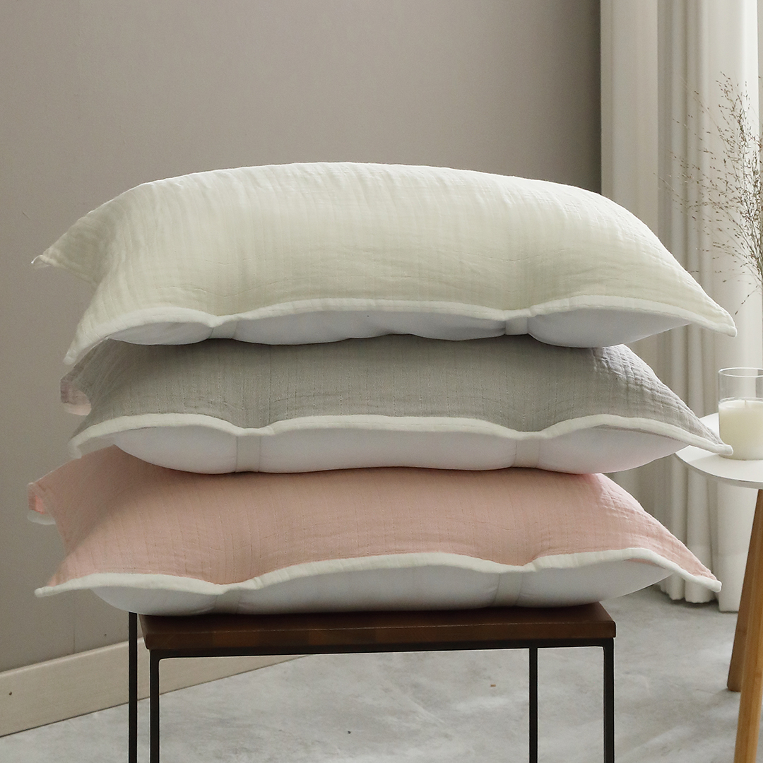 순면 거즈 밴딩 베개 수건 덮개 베갯잇 휴대용 배게 커버 5070