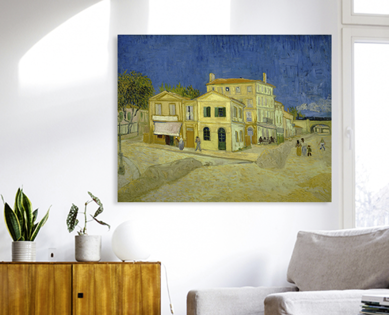 캔버스 아크릴액자 명화 고흐 노란 집 The Yellow House 지클리 파인아트 프린트 - 상세 이미지 2