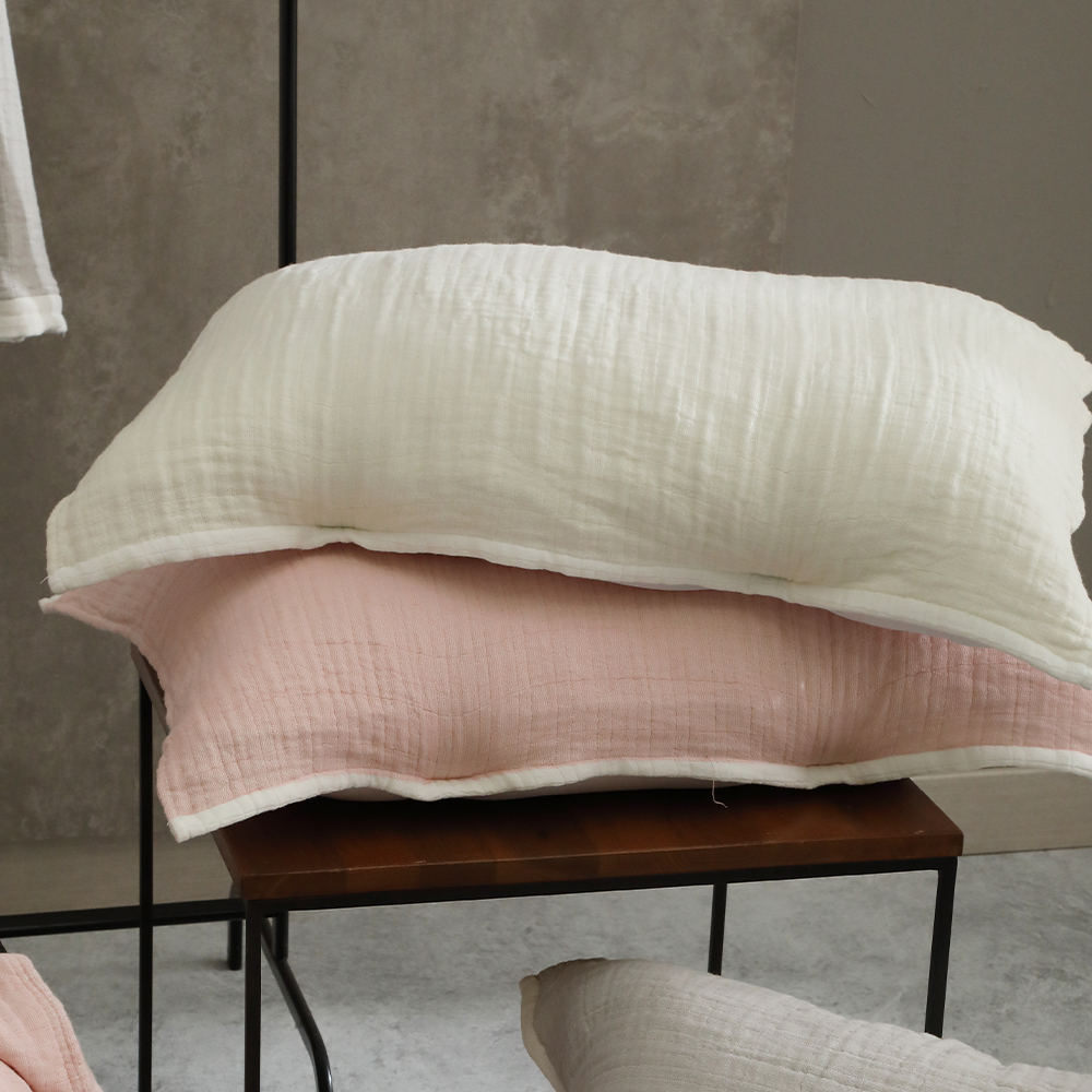 순면 거즈 밴딩 베개 수건 덮개 베갯잇 휴대용 배게 커버 5070