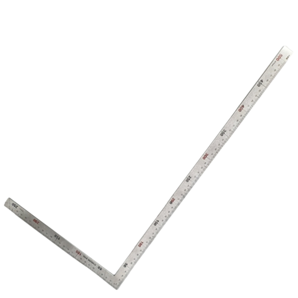 50cm 직각자 두꺼운 스틸 철제 양면 눈금