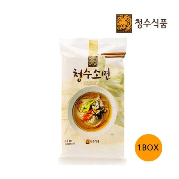 와이지유통 청수식품 청수 소면 15인분봉지 1.5kg x 10봉 : 와이지유통