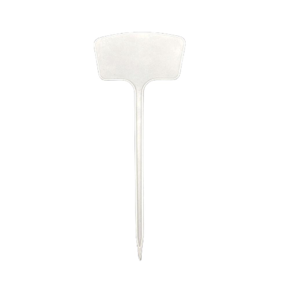 꽃이름 푯말 화분 말풍선 화이트 사각 식물명찰 꽂는 라벨 화초 태그 백색 팻말 중형 10p