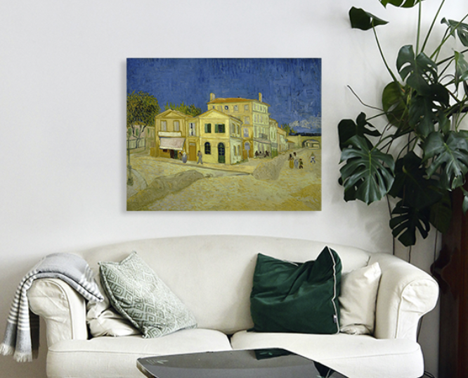 캔버스 아크릴액자 명화 고흐 노란 집 The Yellow House 지클리 파인아트 프린트 - 상세 이미지 4