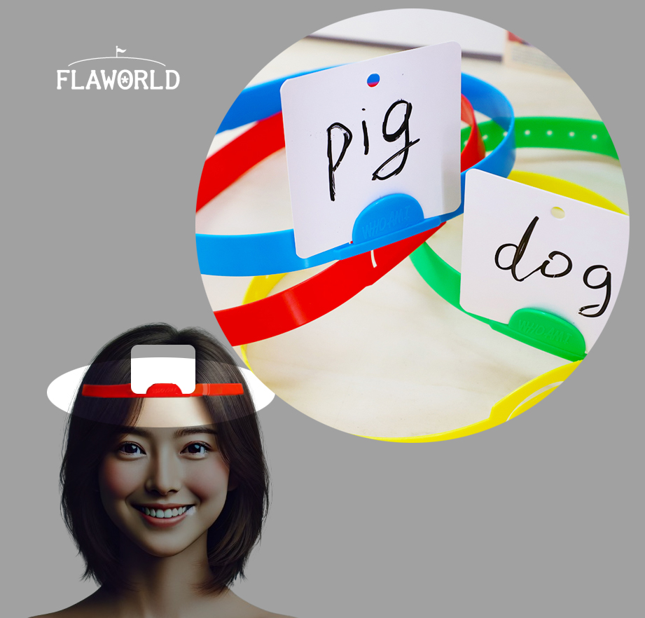 인디언포커 금지어게임 머리띠 단어맞추기 금칙어게임 - 상품 이미지