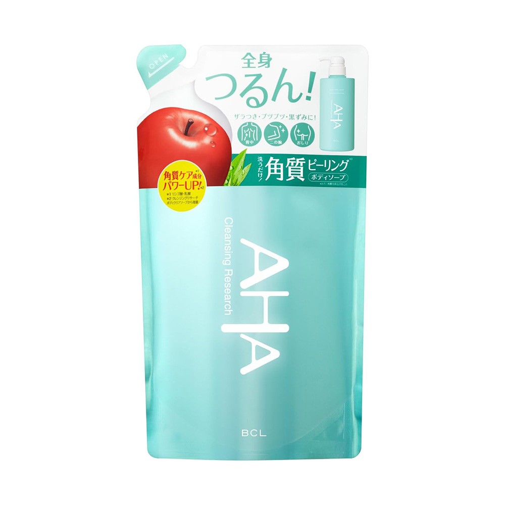 AHA 아하 클렌징리서치 바디 필 솝 리필 400ml 오리지널