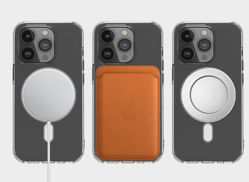 아이폰 맥세이프 케이스 크리스탈 범퍼 슬림 투명, 아이폰12 프로 맥스 - 상세 이미지 4