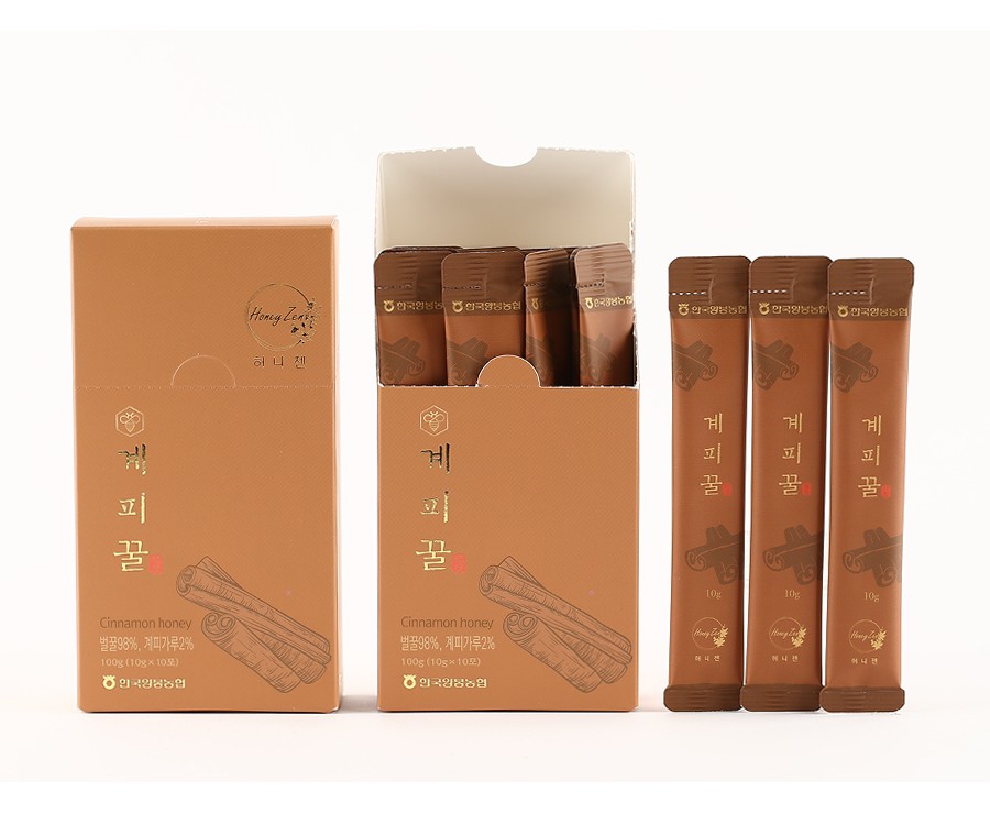 한국양봉농협 천연 꿀 스틱 선물세트 밤 계피 벌꿀 토종 600g, 2개 - 상세 이미지 5