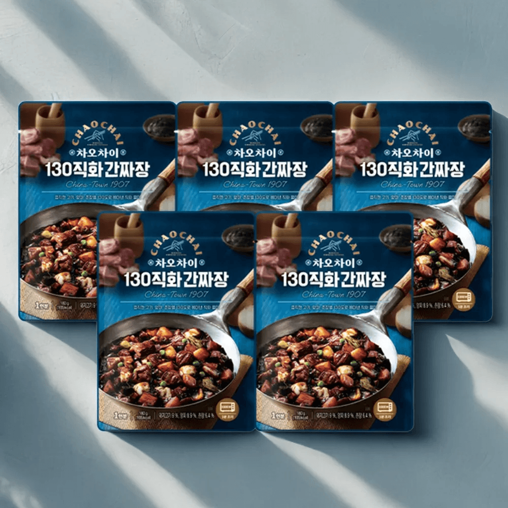차오차이 130 직화간짜장 180g x 5개 : 하우머치유