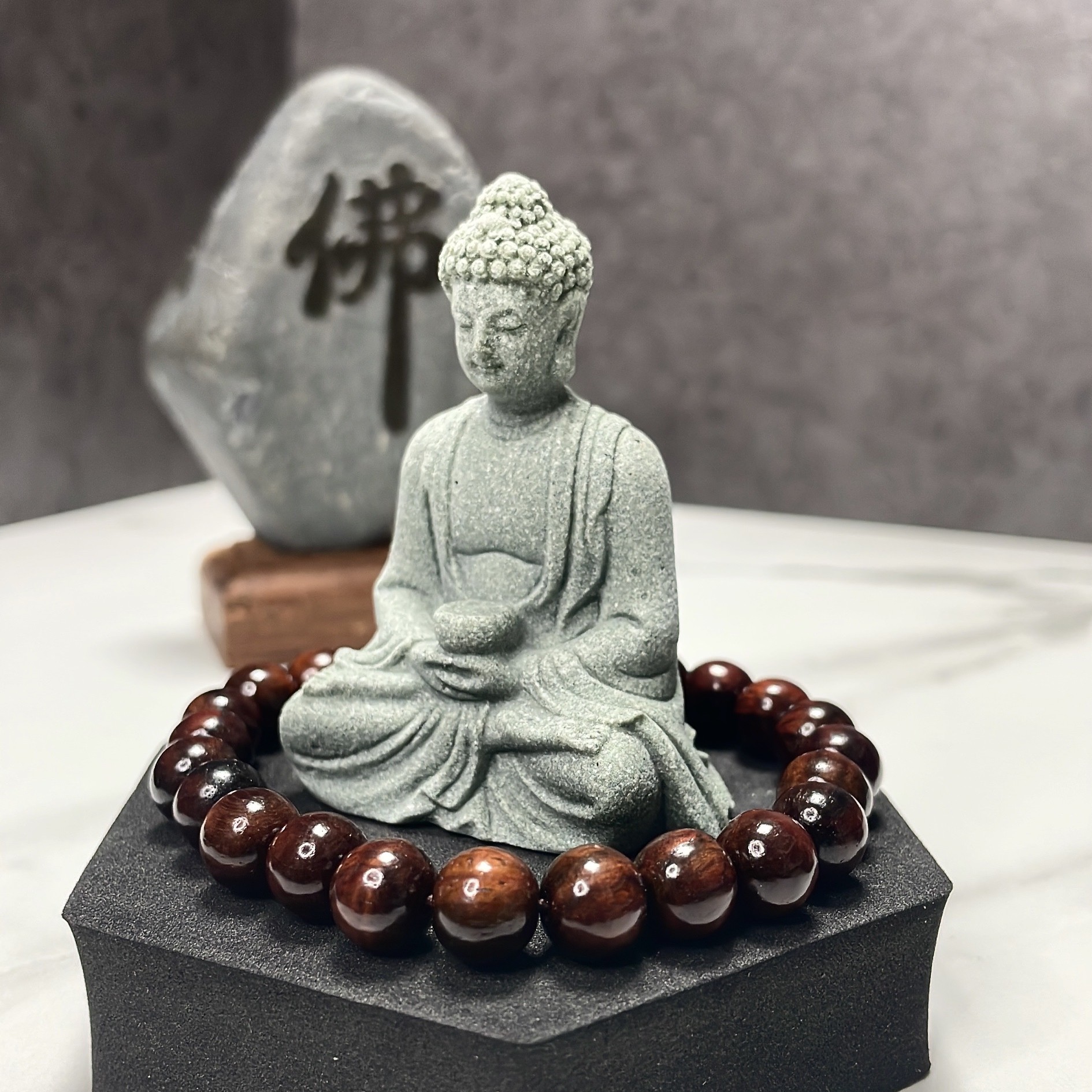 삼존불 미니 불상 석가모니 약사여래 관세음보살 부처상 불교굿즈 홈테리어 이미지 3
