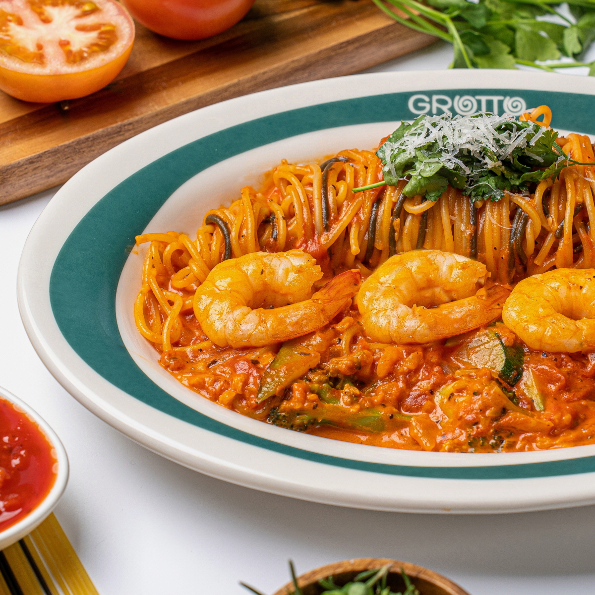 그로또 해산물 로제 파스타 2인분 950g 홈파티 캠핑음식 요리 밀키트 - 상세 이미지 3