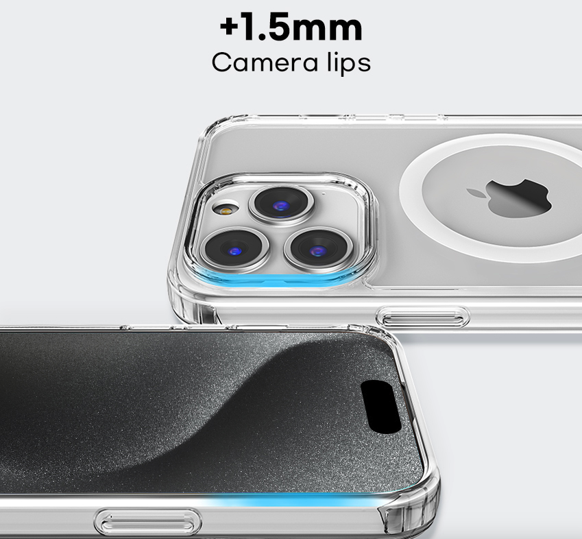 아이폰 맥세이프 케이스 크리스탈 범퍼 슬림 투명, 아이폰12 프로 맥스 - 상세 이미지 2