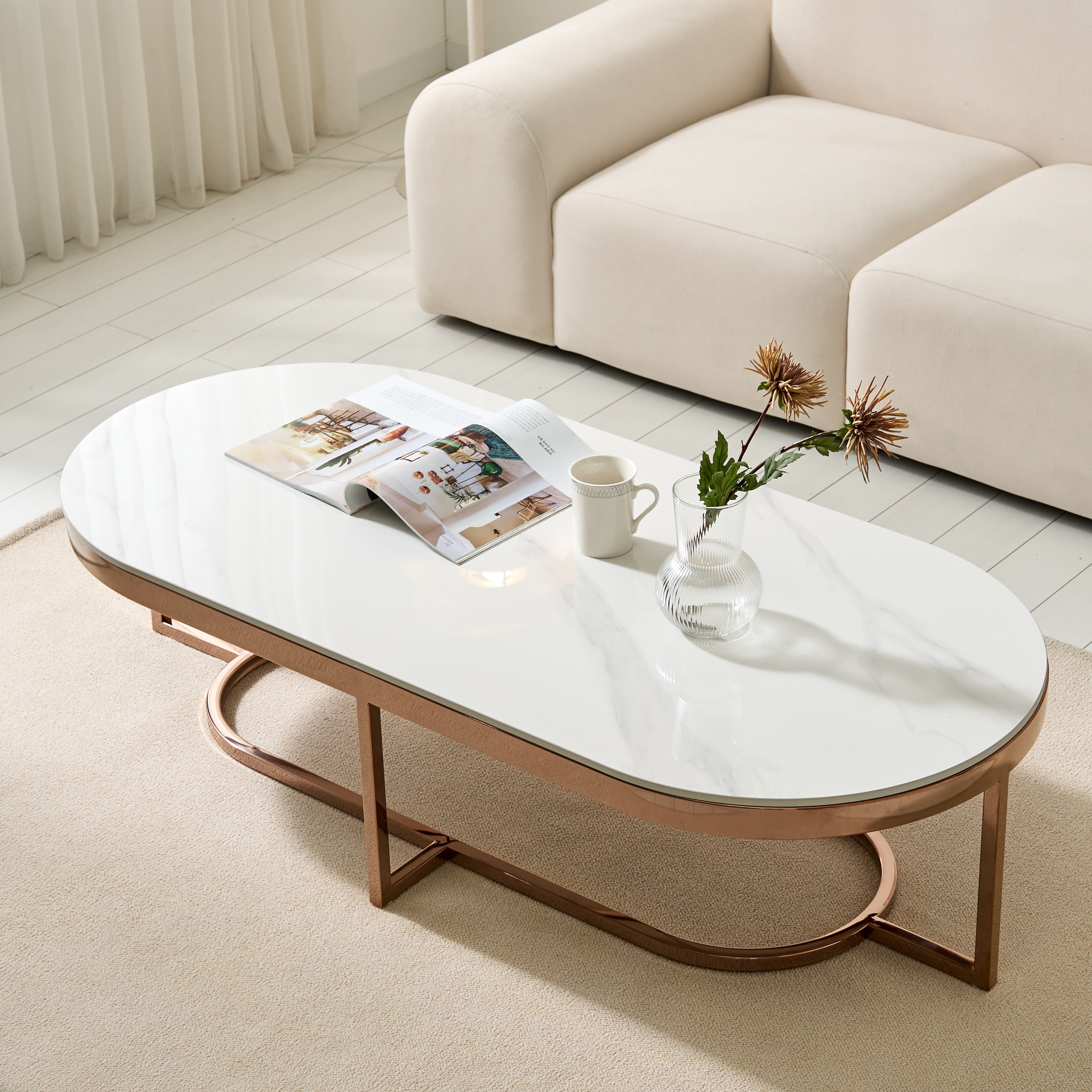 오로라 통 세라믹 거실테이블 쇼파테이블