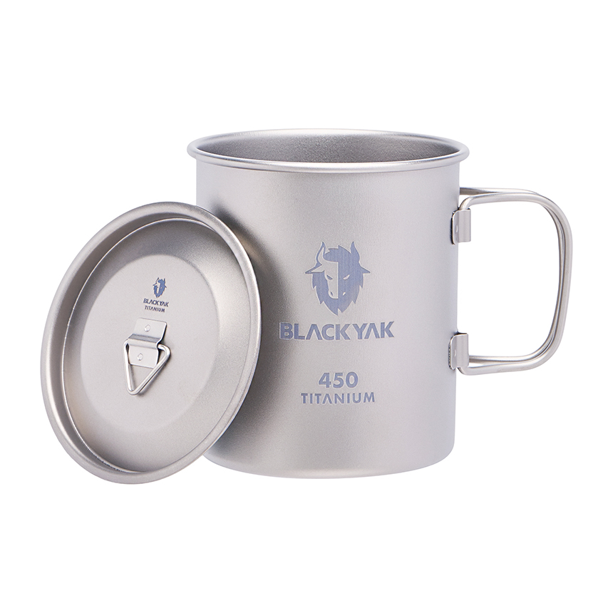 블랙야크 등산 캠핑 티탄 싱글컵 뚜껑 수납케이스 포함 450ml 머그컵 2BYXXX4922 - 상세 이미지 5