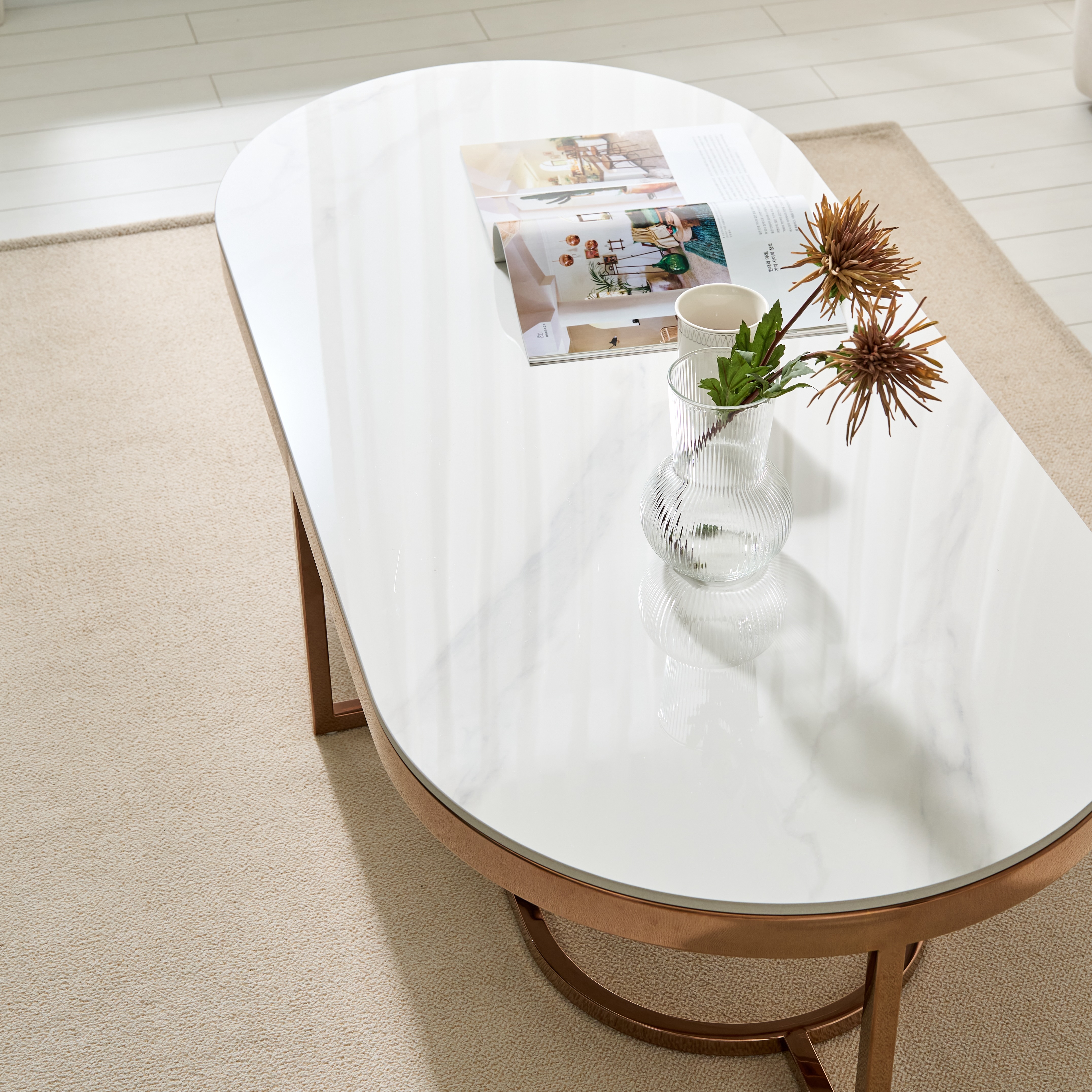 오로라 통 세라믹 거실테이블 쇼파테이블