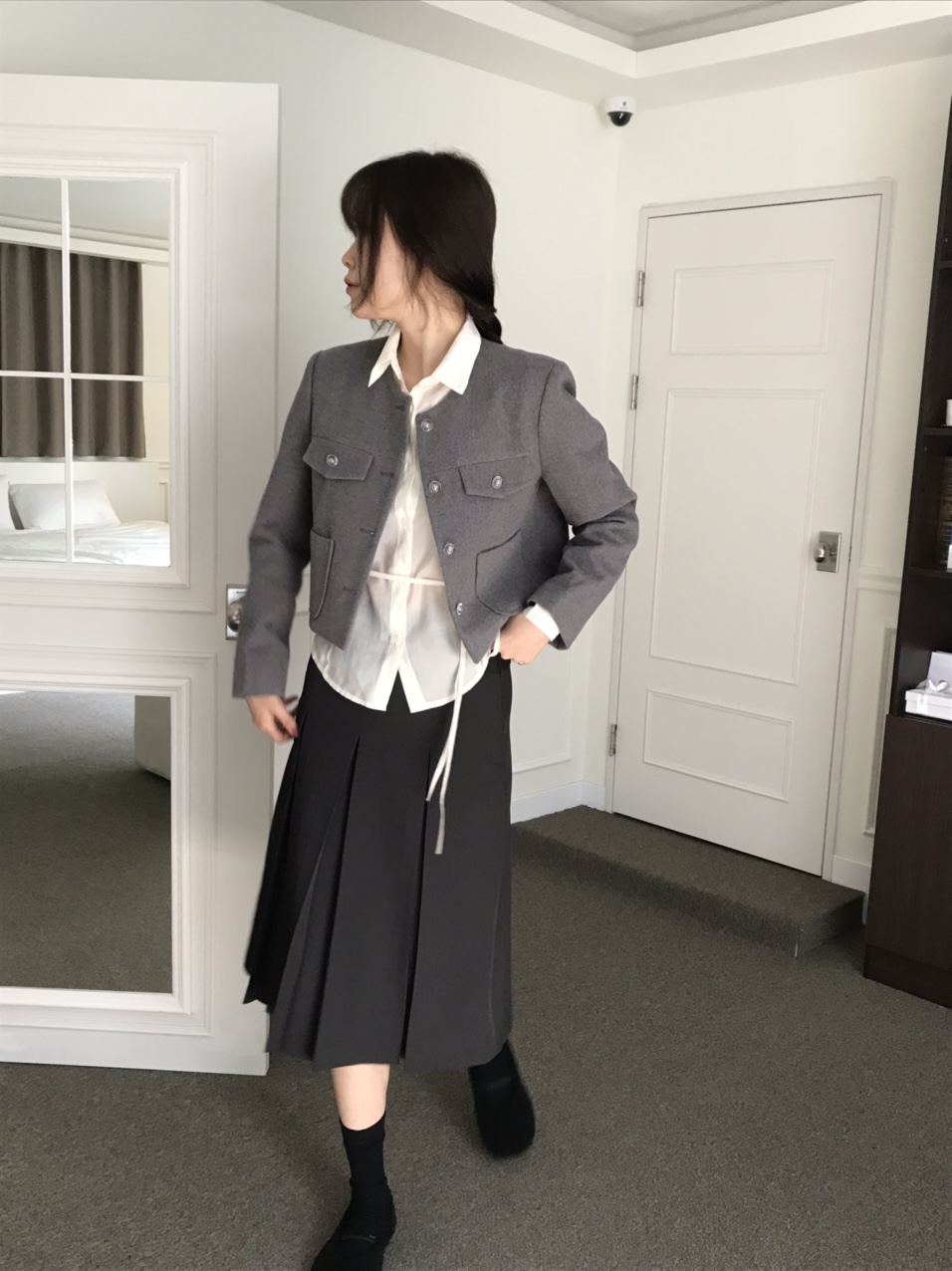 [S-M] 뮤어 볼드 플리츠 미디 스커트 2colors 상세 이미지 49