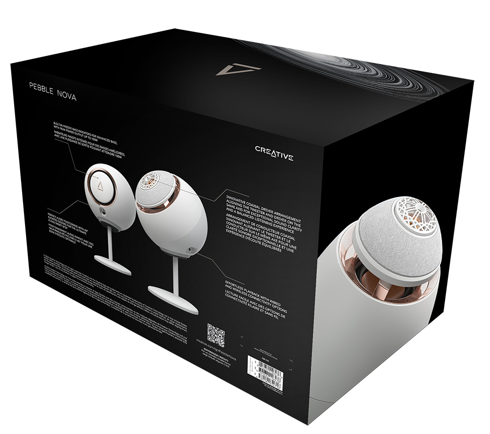 Creative PEBBLE NOVA (화이트) 코엑셜 드라이버 - 상세 이미지 4