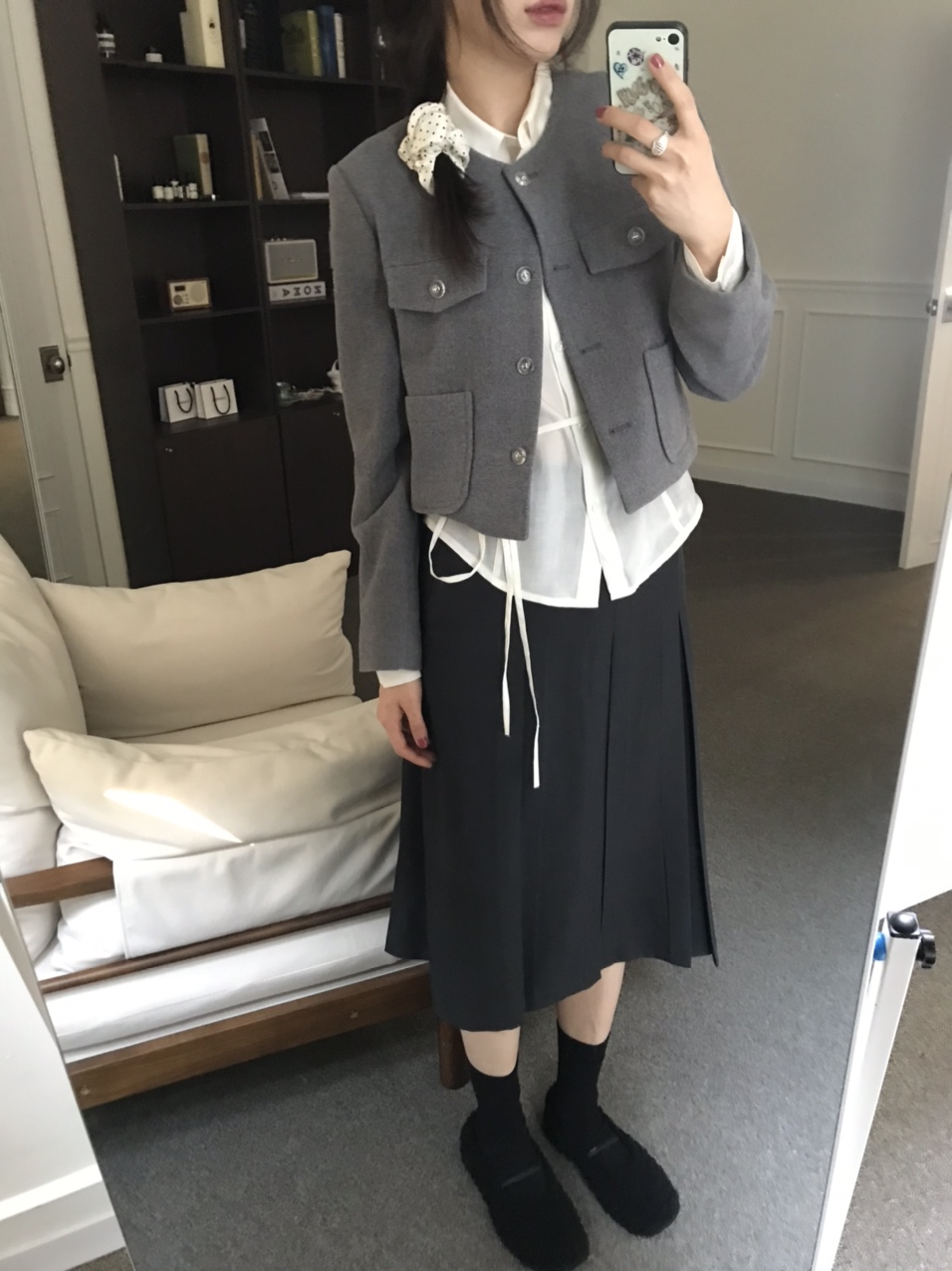 [S-M] 뮤어 볼드 플리츠 미디 스커트 2colors 상세 이미지 57