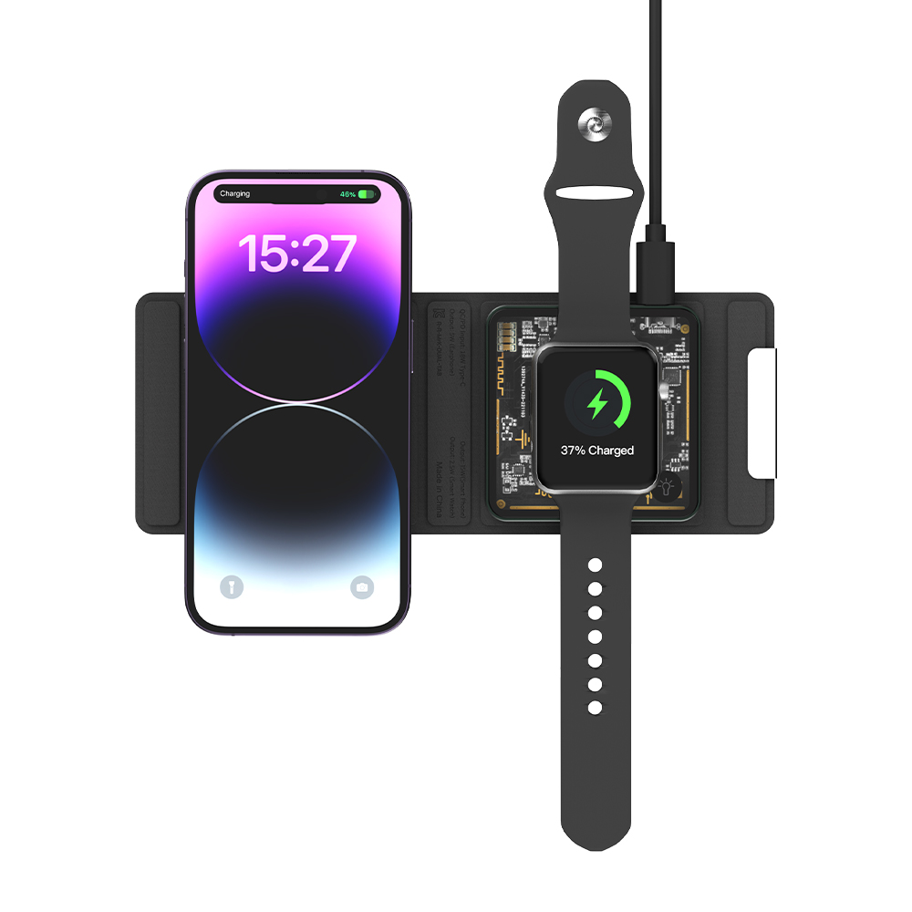 3in1 무선충전기 애플 삼성 워치 일체형 핸드 폰 갤럭시 버즈프로 아이폰 휴대용 충전기