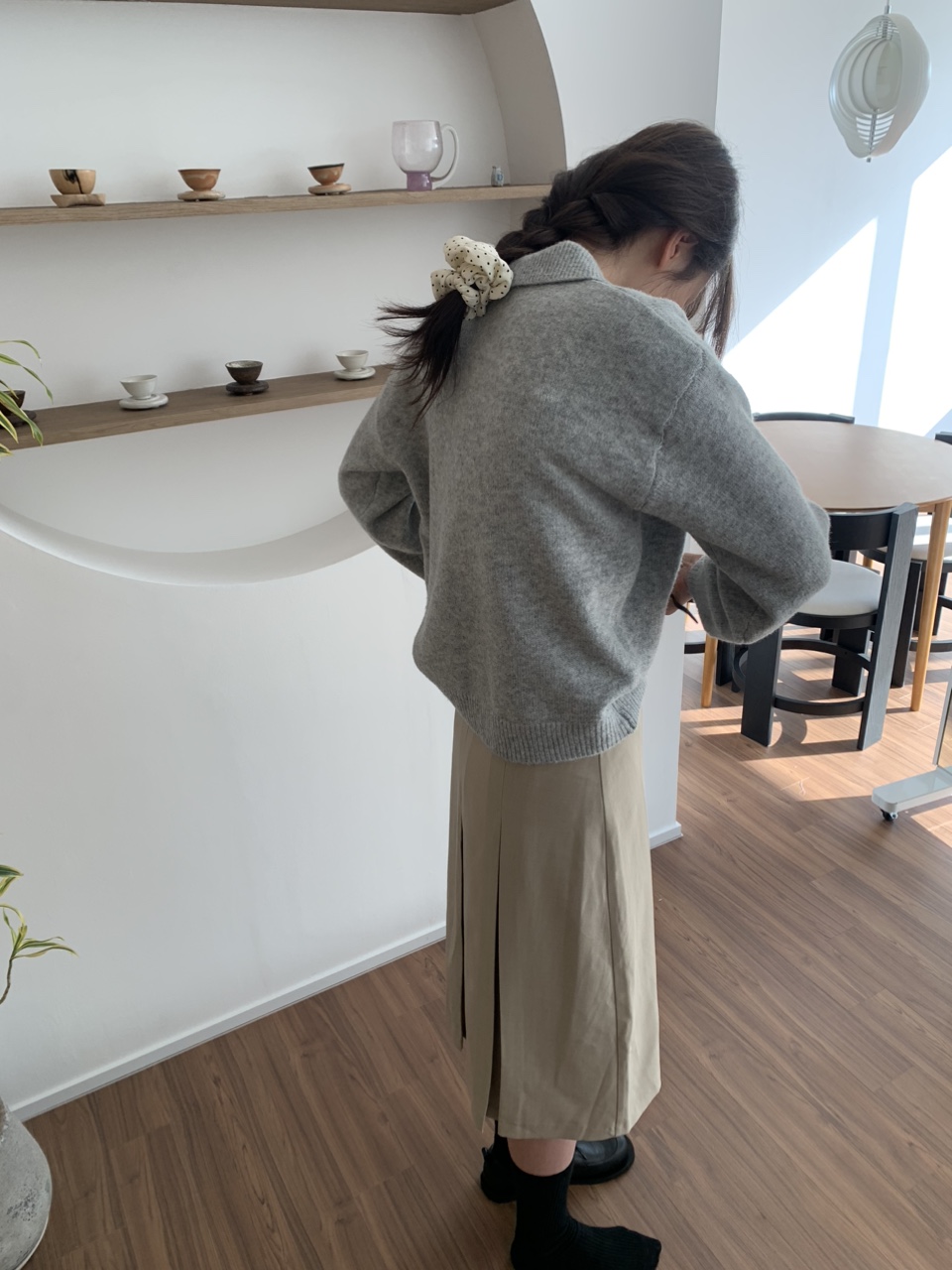 [S-M] 뮤어 볼드 플리츠 미디 스커트 2colors 상세 이미지 30