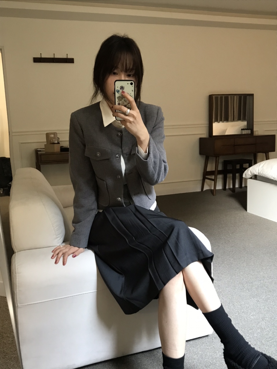[S-M] 뮤어 볼드 플리츠 미디 스커트 2colors 상세 이미지 51