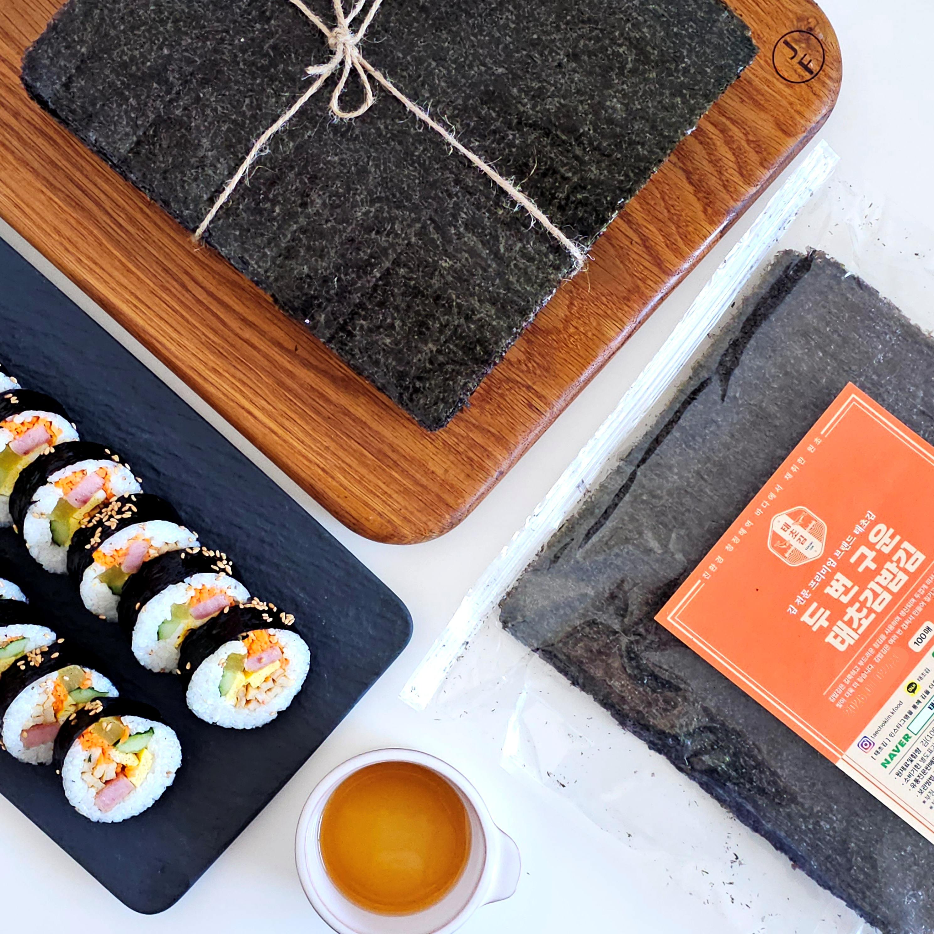 태초김 두번 구운 태초 김밥김 김밥용김 프리미엄 50매 100매