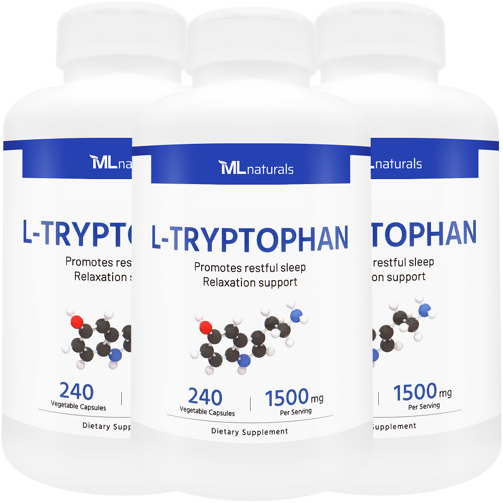 2025 신제품! 3병 마이라이프 내추럴스 L-트립토판 1500mg 240야채캡슐 - 메인 이미지