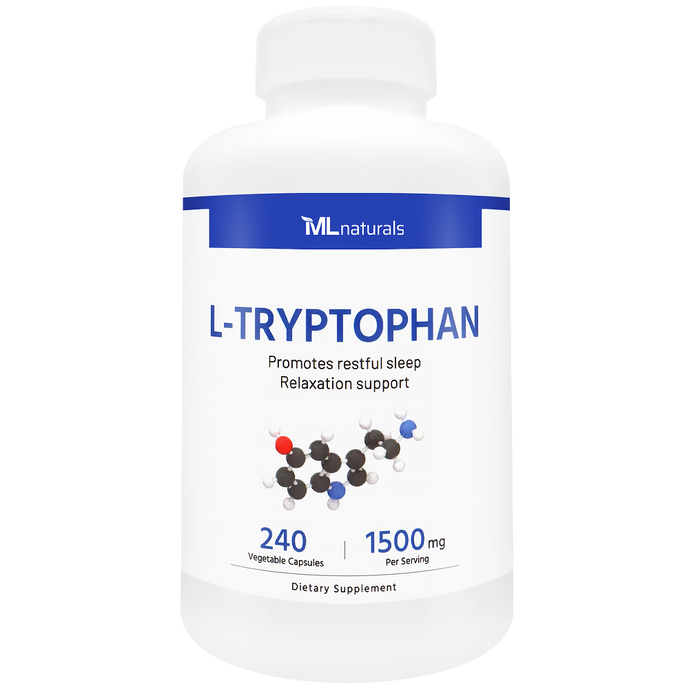 2025 신제품! 마이라이프 내추럴스 L-트립토판 1500mg 240야채캡슐 - 상품 이미지