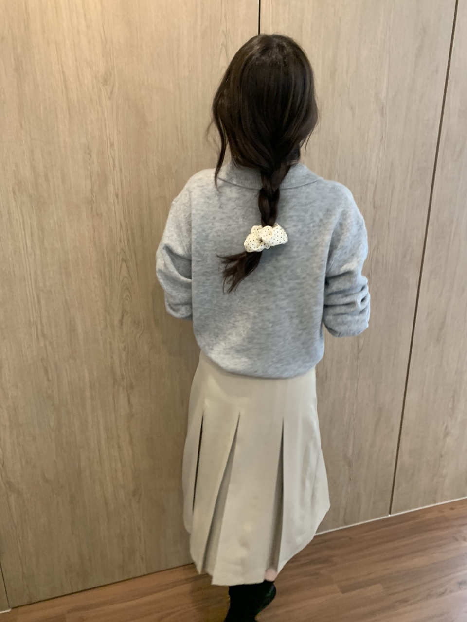[S-M] 뮤어 볼드 플리츠 미디 스커트 2colors 상세 이미지 11
