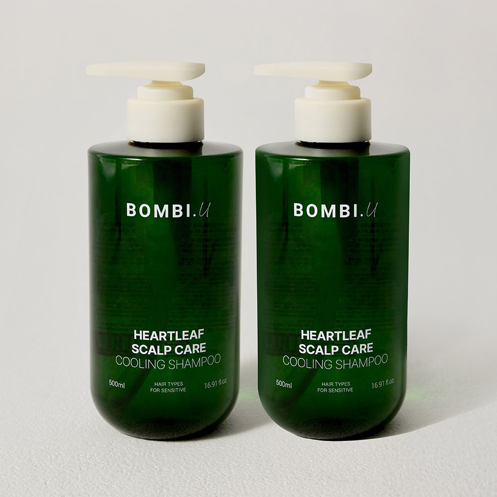 봄비유 어성초 티트리 민감성 두피 쿨링 케어 약산성 샴푸​​​​​​​ 민감성용, 500ml, 2개 제품 이미지