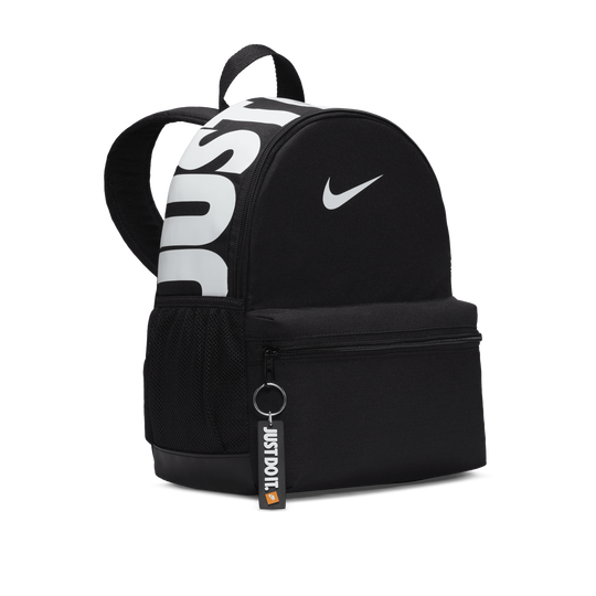 [국내매장판] 나이키 미니 백팩 브라질리아 JDI 신학기 소풍 보조 학원 여행 가방 블랙(화이트로고)
