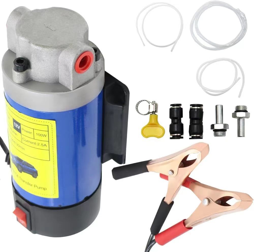 휴대용 12V 100W 오일 추출 펌프 강력한 사이펀도구 오일 원유 연료추출 Electric Oil Pump - 상세 이미지 2