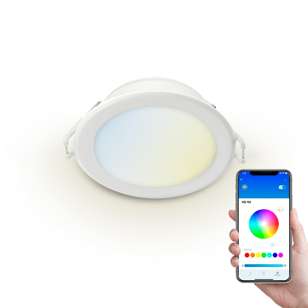 위즈 스마트 다운라이트 매립등 매입등 Matter 지원 LED 조명 4W, 화이트, 1개 - 메인 이미지
