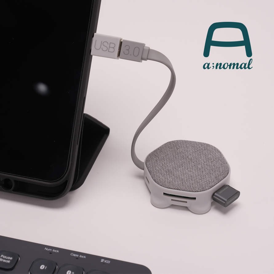 에이노말 7in1 USB-C USB-A타입 멀티허브 듀얼커넥터 마이크로 SD 맥북 갤럭시북 아이패드 노트북 호환 - 상세 이미지 5