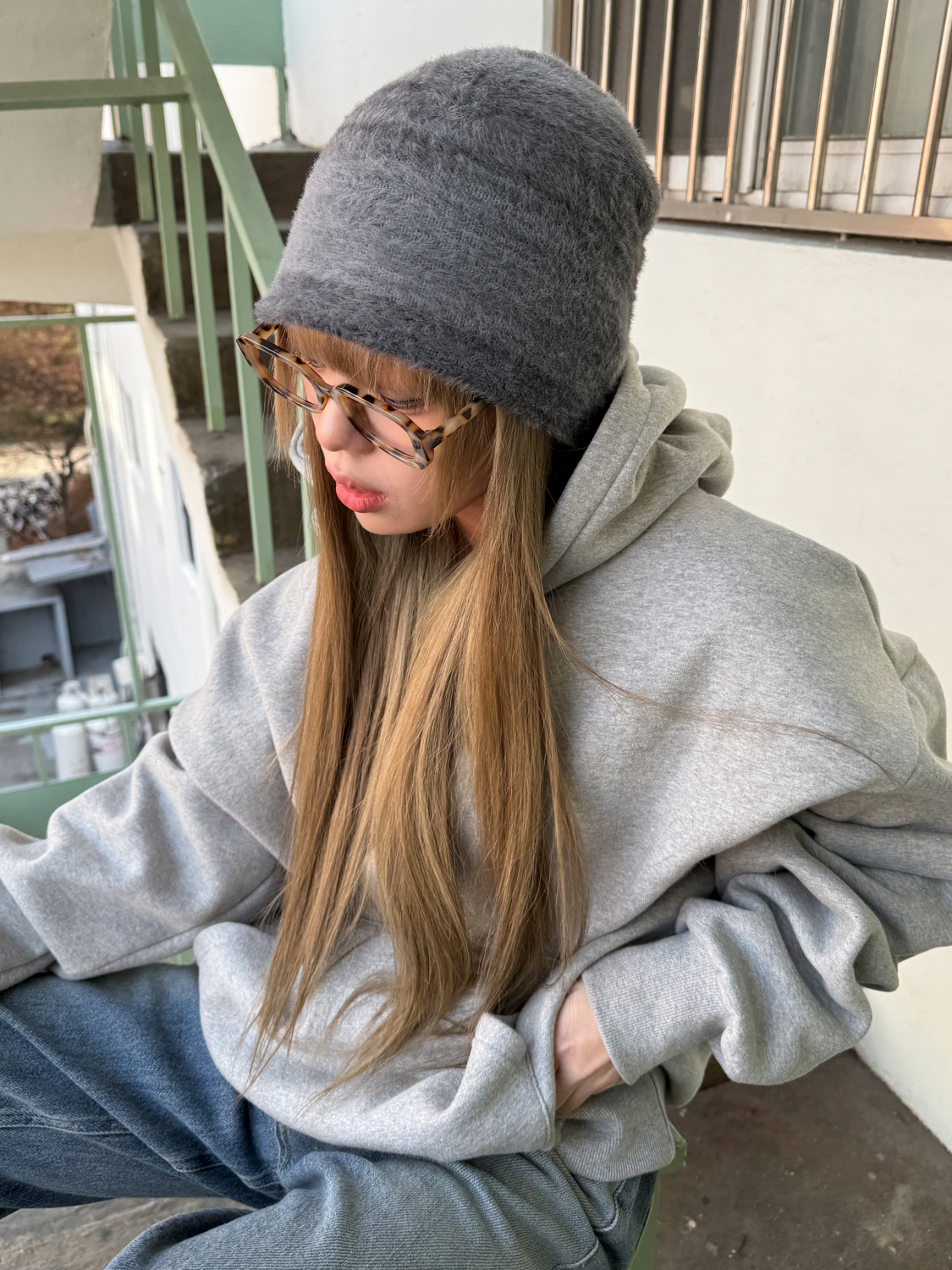 [30%할인/블루라이트차단] 파드 스퀘어 호피 봄코디 뿔테 안경 4color 상세 이미지 7
