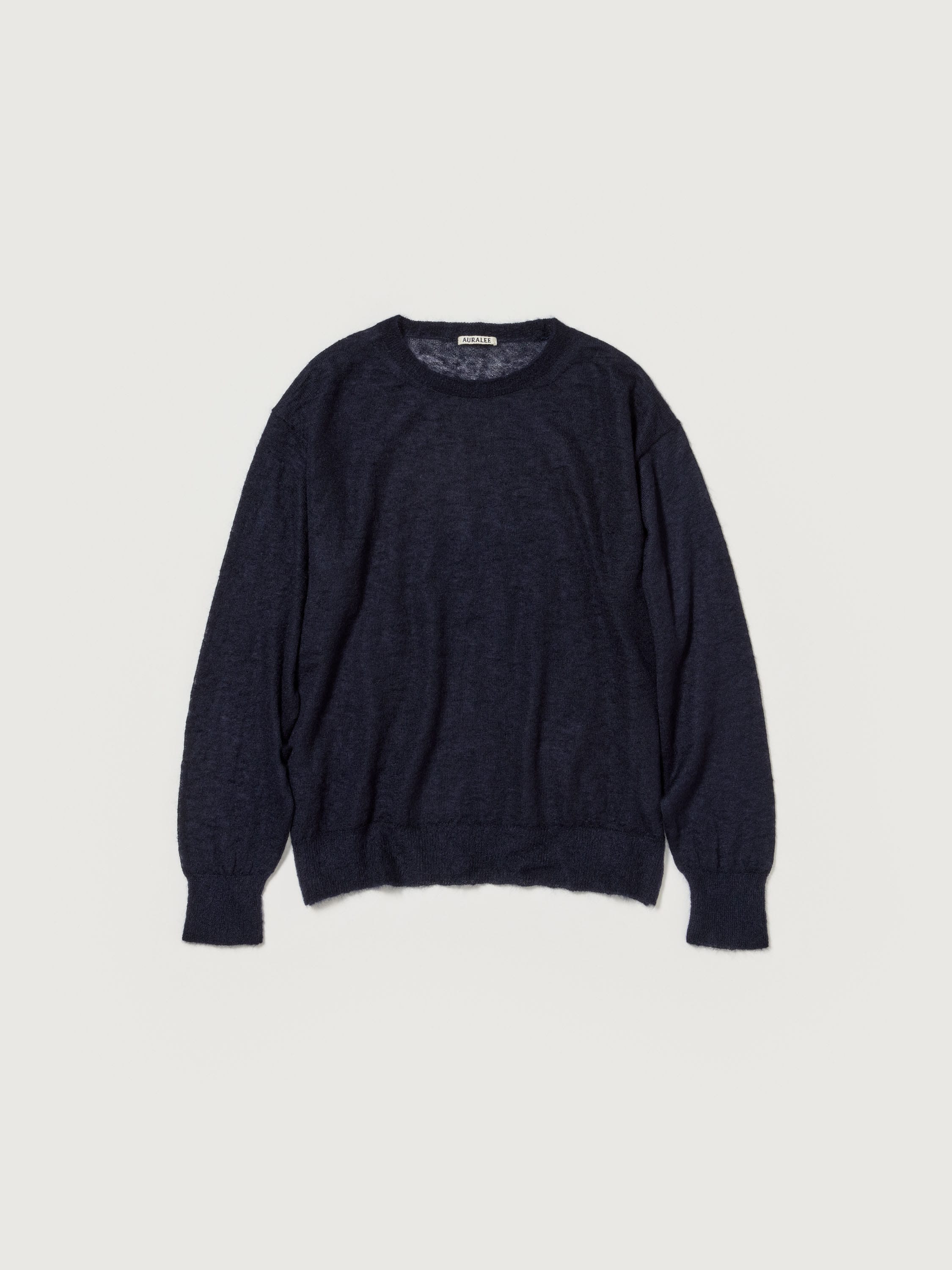 오라리 긴팔티 KID MOHAIR SHEER KNIT P O 25SS 남자 남성 티셔츠 - 상세 이미지 3