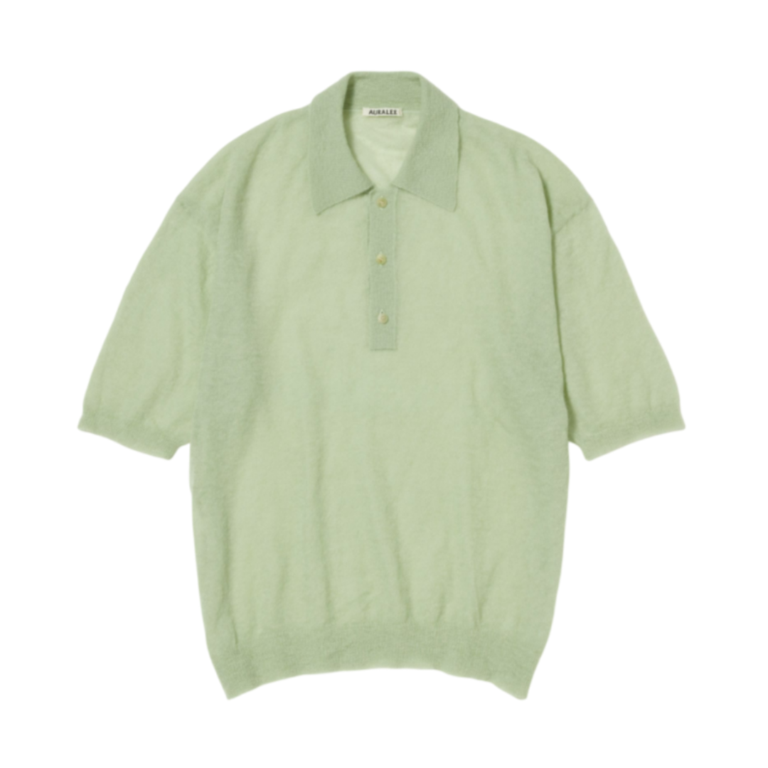 오라리 반팔티 KID MOHAIR SHEER KNIT POLO 25SS 남자 남성 폴로 카라티 - 상품 이미지