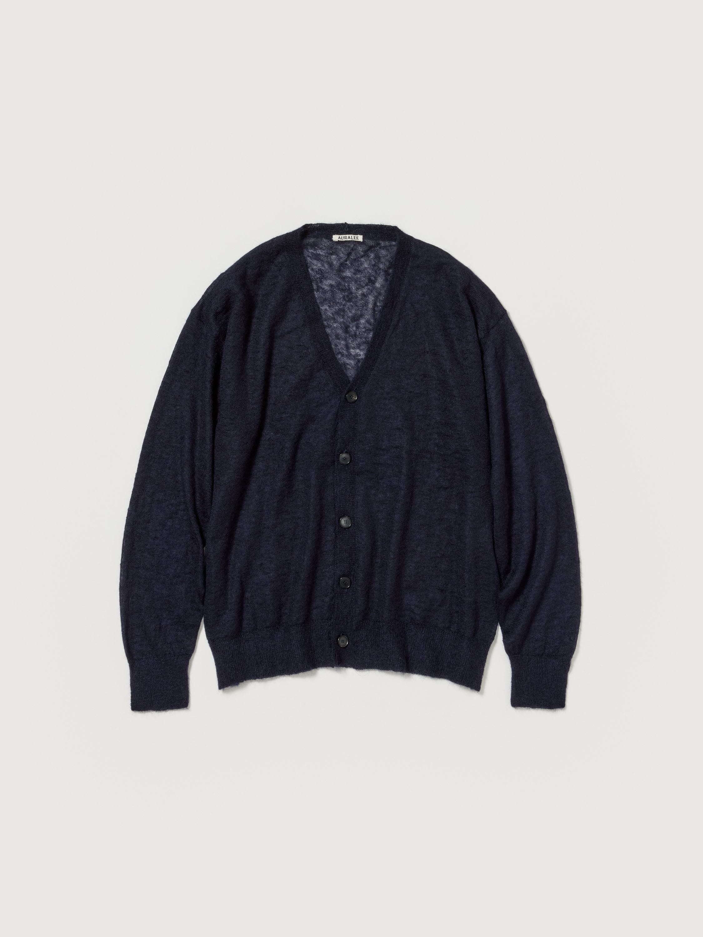 오라리 가디건 KID MOHAIR SHEER KNIT 25SS 남자 남성 긴팔 니트 - 상세 이미지 3