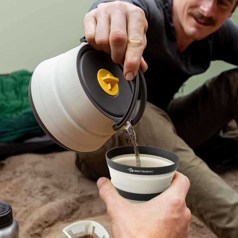 씨투써밋 프론티어 1.1L 접이식 케틀 코팰 캠핑 주전자 폴딩 경량 백패킹