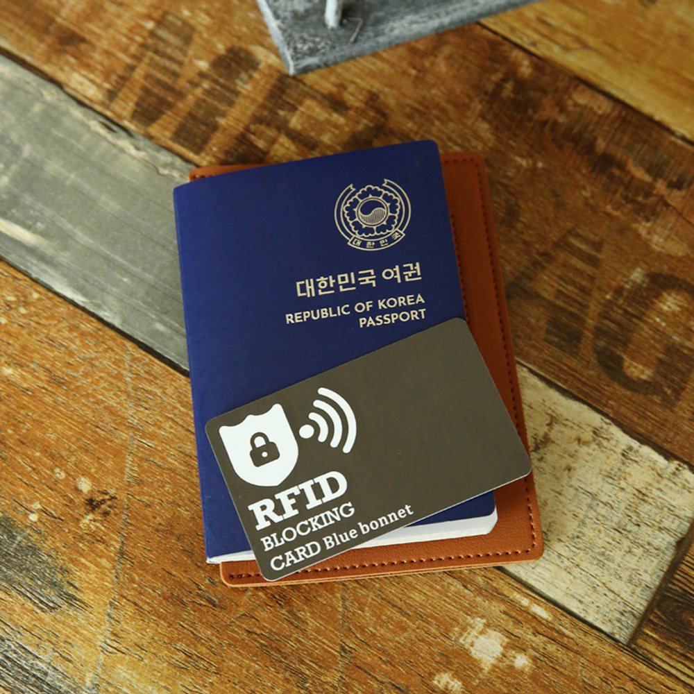 안티스키밍 여권케이스 RFID 차단 지갑 파우치 - 상세 이미지 2