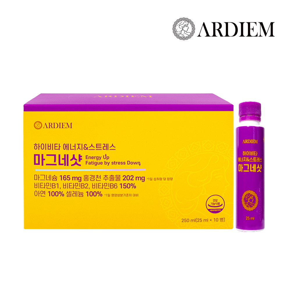 아르디엠 하이비타 에너지&스트레스 마그네샷 250ml 10개입, 1개 - 상품 이미지