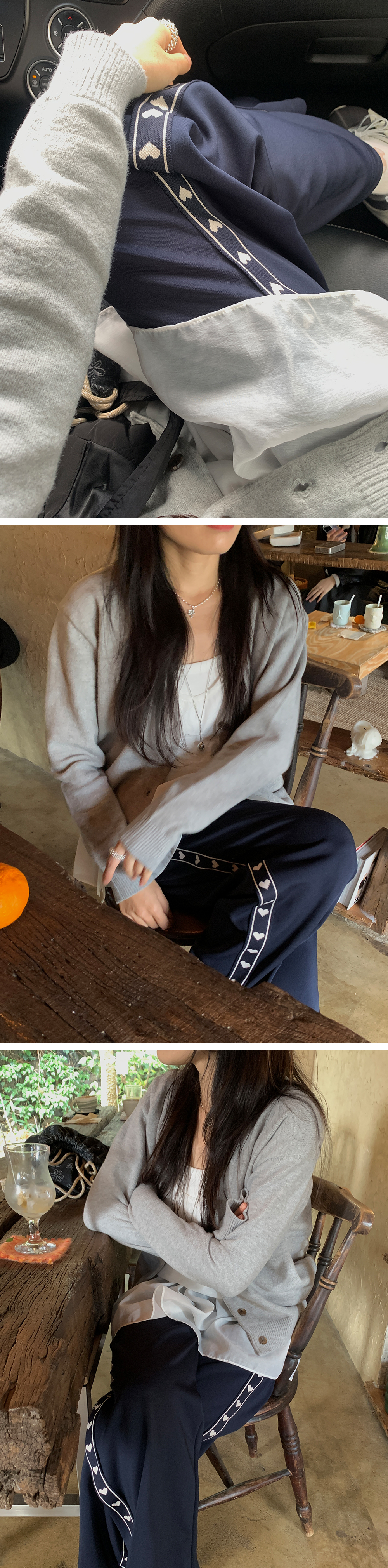 [무릎나옴X] 하트 트랙팬츠 밴딩 트레이닝팬츠 (2C) 봄트레이닝팬츠 봄팬츠 상세 이미지 4