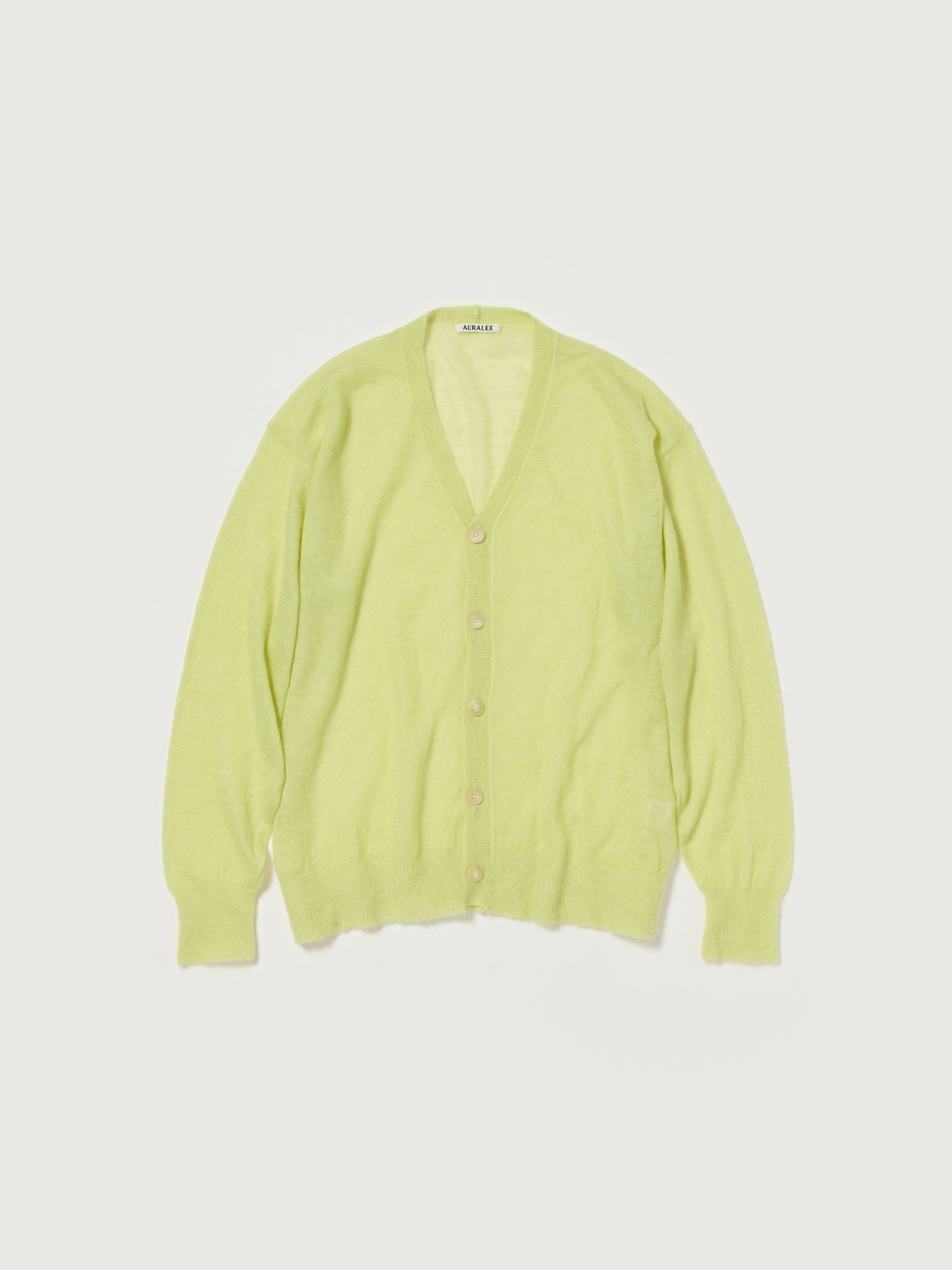 오라리 가디건 KID MOHAIR SHEER KNIT 25SS 남자 남성 긴팔 니트 - 상세 이미지 2