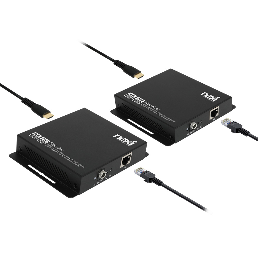 HDMI 익스텐더 4K UTP 거리연장기 송수신기 세트 200M - 상품 이미지